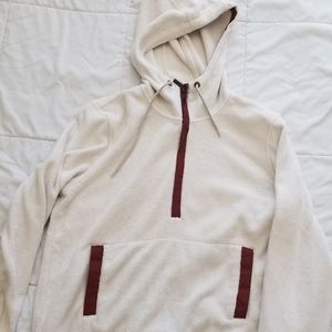 Cozy quarter zip fleece hoody